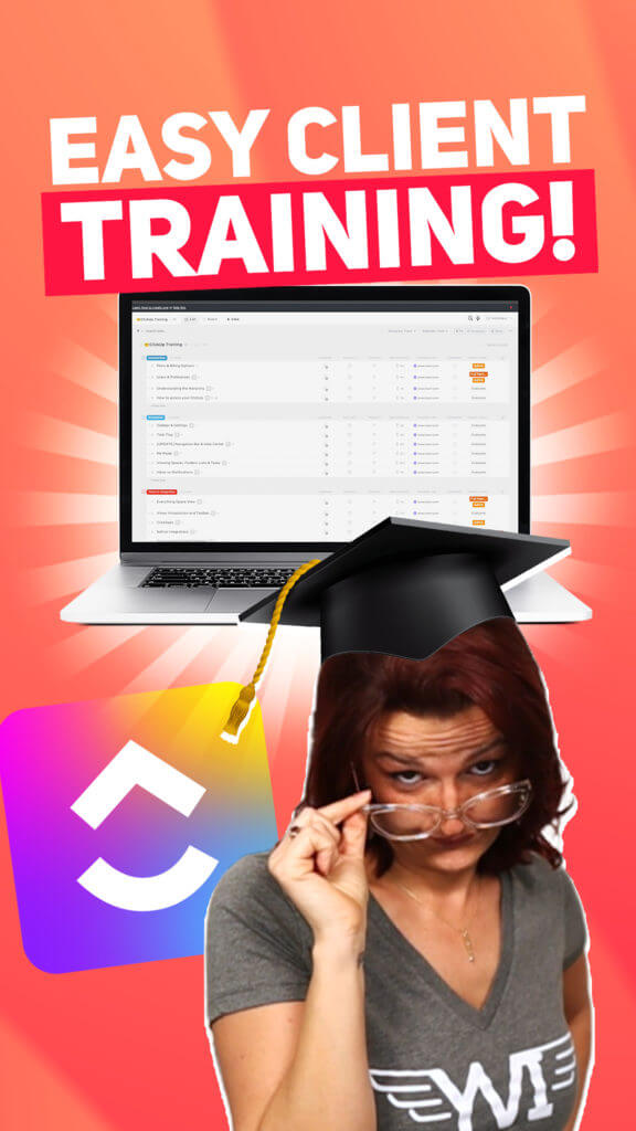 STOP spending money on Online Course Platforms!! | ClickUp for Client Training Tutorial