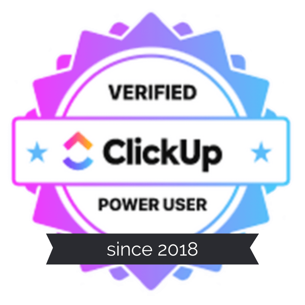 Verified ClickUp Power User Badge